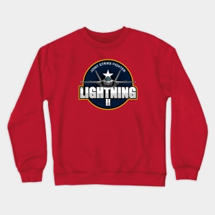 F-35 Lightning 2 Patch Crewneck Sweatshirt